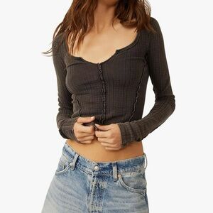 Free People Eyes On You Long Sleeve - size Medium- NWT